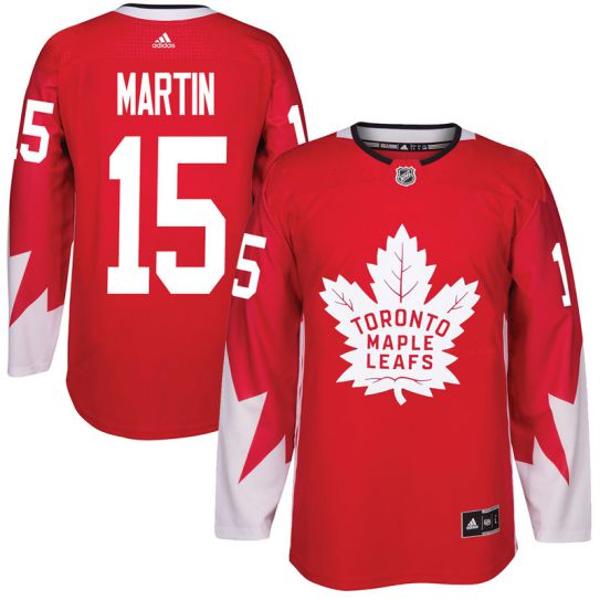 2017 NHL Toronto Maple Leafs Men #15 Matt Martin red jersey->->NHL Jersey